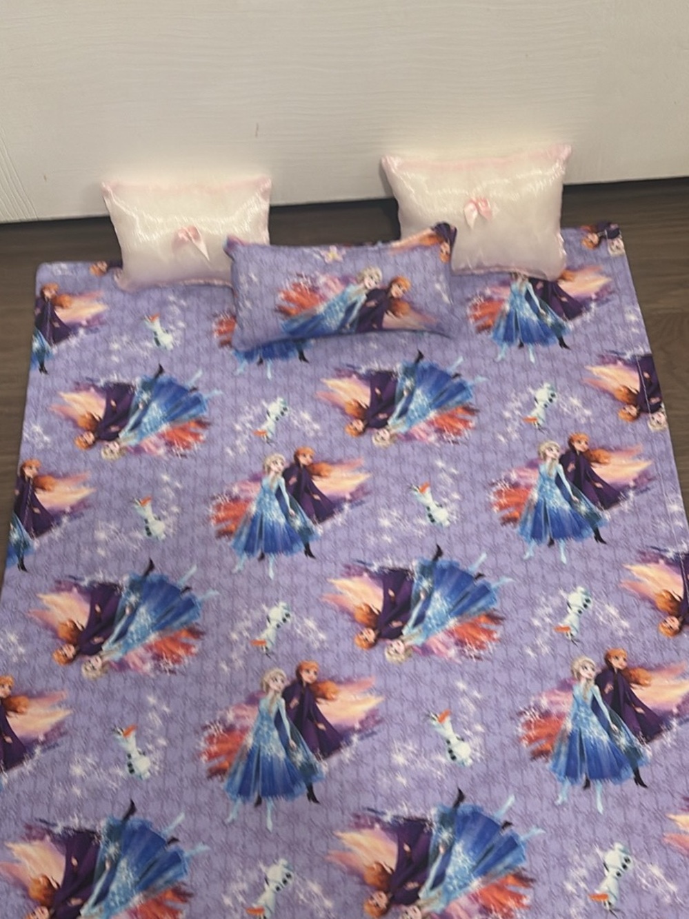 Disney Frozen Purple Kids Bedding Set with Anna & Elsa